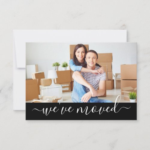 Modern Weve Moved Change of Address Photo  Announcement