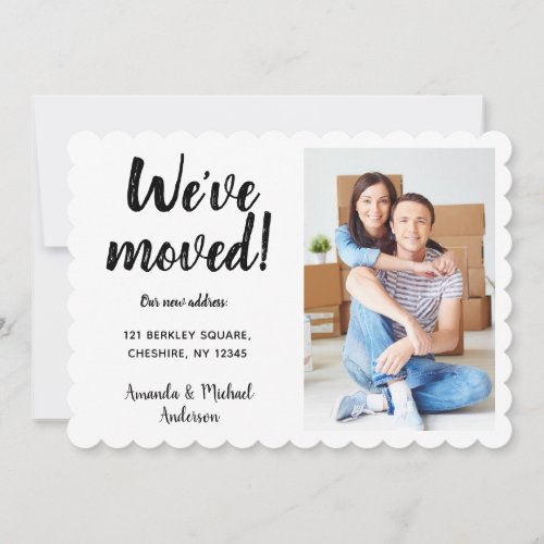Modern Weve Moved Change of Address Photo   Announcement