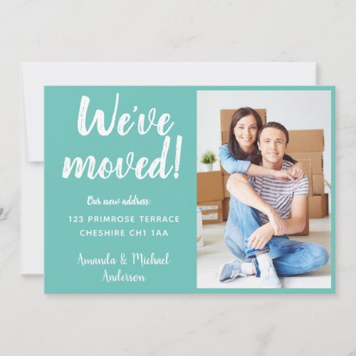 Modern Weve Moved New Change of Address Photo Announcement