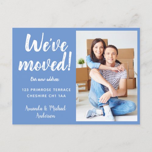 Modern Weve Moved New Change of Address Photo Announcement Postcard