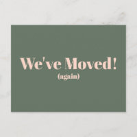 Modern We've Moved New Home Moving Announcement