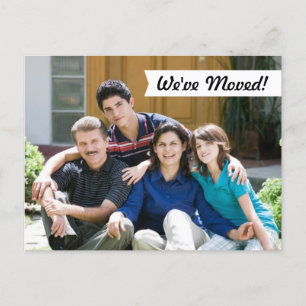 Modern We've Moved! New Home Photo Postcard