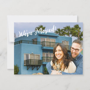 Modern We've Moved Photo New Address Announcement Postcard