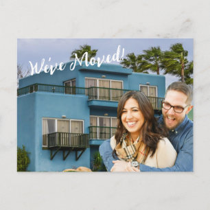 Modern We've Moved Photo New Address Announcement Postcard