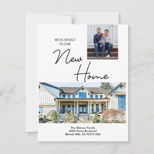 Modern We've moved to our New Home Photos Announcement