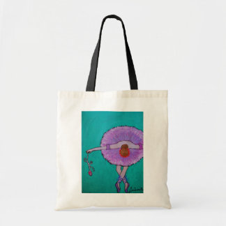 Modern Whimsical Ballerina Tote Bag by Prisarts