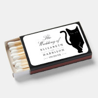 Modern Whimsical Black Cat Wedding