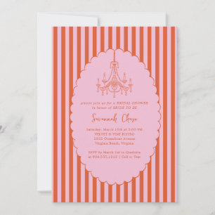 Modern Whimsical Hand Drawn Bridal Shower  Invitation