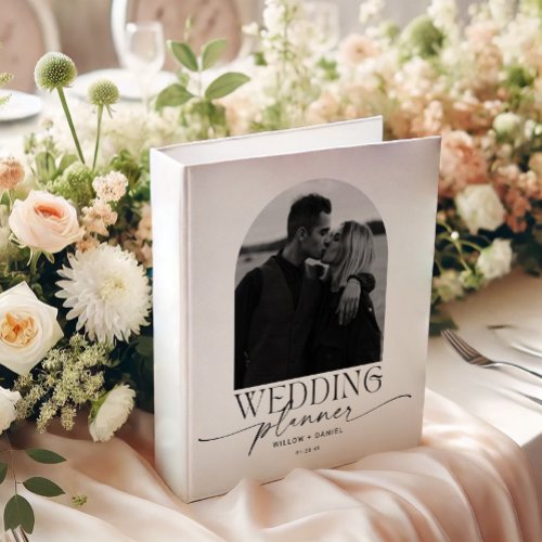 Modern Whimsy Wedding Planner 3 Ring Binder