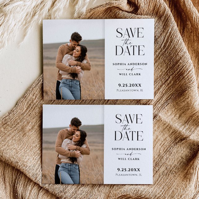 Modern Whimsy Wedding Save the Date Invitation (Creator Uploaded)