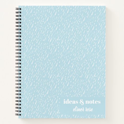 Modern White Abstract Notebook