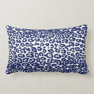 White cheetah print pillow