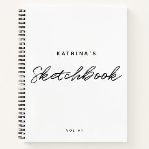 Sketchbook: Blank Pages, 8.5 x 11 inches, Ske Notebook, Zazzle