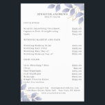 Modern White Blue Leafy Flyer<br><div class="desc">Modern leafy flyer in white,  blue. Edit your product in minutes by adding your data. You can change the font/color/position by "further personalization".</div>