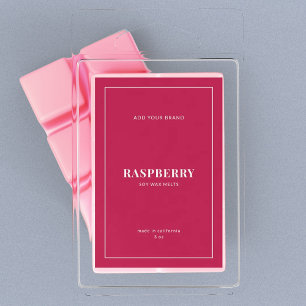 Modern White Border Editable Color Product Label