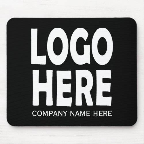 Modern white business custom logo promotional mouse pad