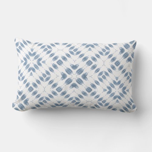 Modern White Coastal Lumbar Pillow