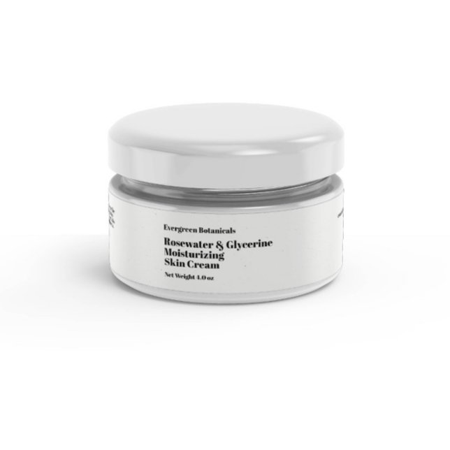 Modern white cosmetics jar label 1 x 7.25 (Creator Uploaded)