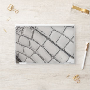 Modern White Crocodile HP Laptop Skin