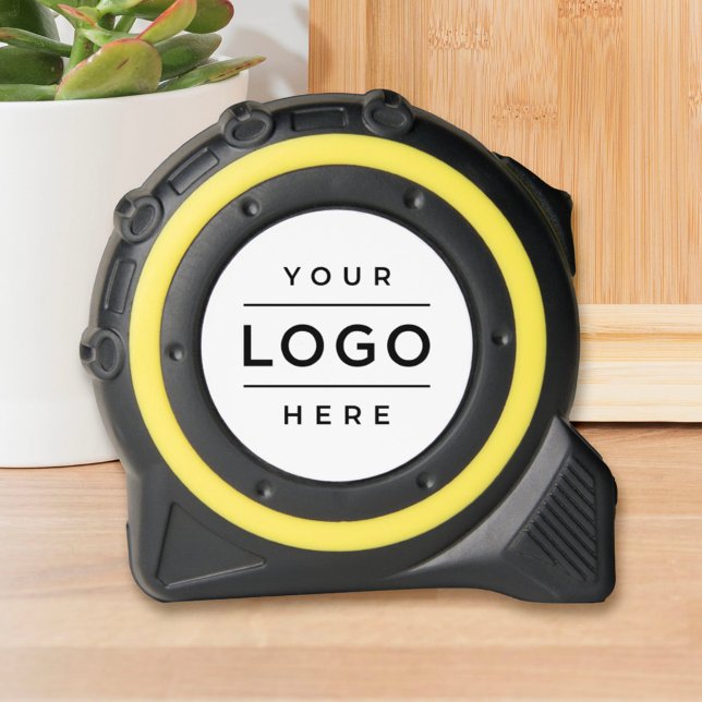 Modern White Custom Business Logo Branded Tape Measure (Creator Uploaded)