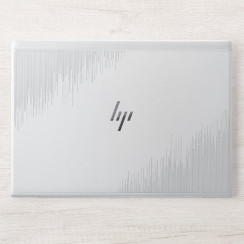 Modern white design HP laptop skin