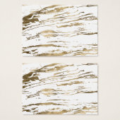 Modern White Gold marble Abstract (Front & Back)