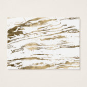 Modern White Gold marble Abstract (Back)