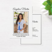 Modern White Graduation Vertical Photo Profile (Desk)
