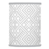 Modern White Gray Geometric Pattern Lamp Shade (Right)