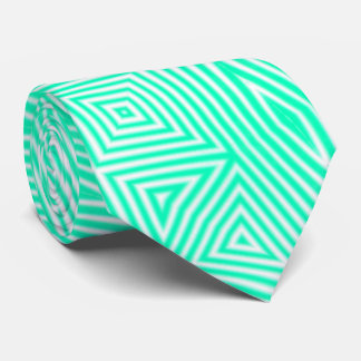 MODERN WHITE GREEN  CUTE NECK TIE