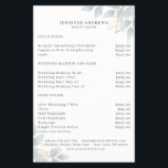 Modern White Grey Leafy Flyer<br><div class="desc">Modern leafy flyer in white,  grey. Edit your product in minutes by adding your data. You can change the font/color/position by "further personalization".</div>