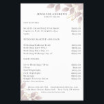 Modern, White Grey-Pink Leafy Flyer<br><div class="desc">Modern leafy flyer  in white,  grey-pink. Edit your product in minutes by adding your data. You can change the font/color/position by "further personalization".</div>