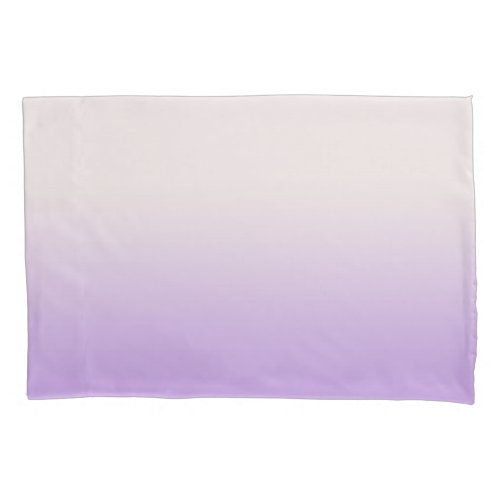 Modern White Lavender Purple  Ombre Gradient  Pillow Case