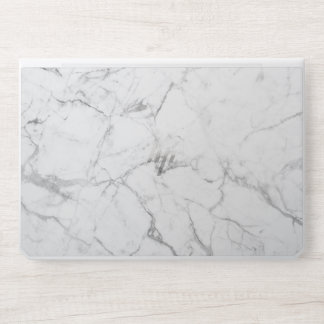 Modern White Marble Background HP Laptop Skin