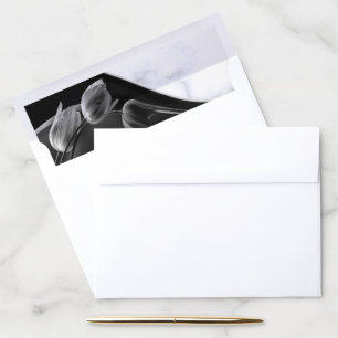 Modern White Marble Black Abstract Luxury Liner