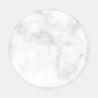 Modern White Marble Coaster Set