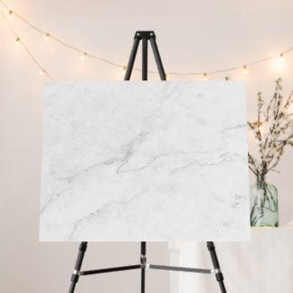 Modern White Marble Foam Board