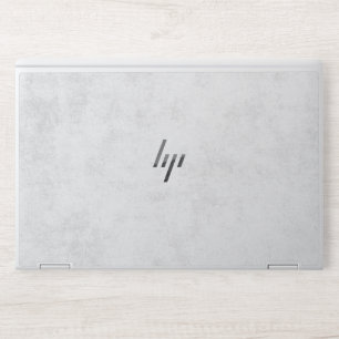 Modern White Marble HP Laptop Skin