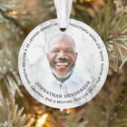 Modern White Marble In Loving Memory Photo Tribute