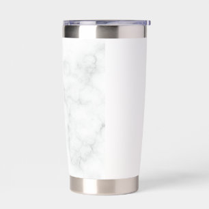 Modern White Marble Insulated Tumbler