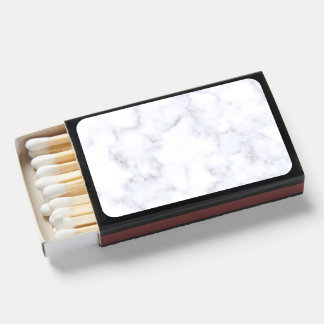 Modern White Marble Matchboxes