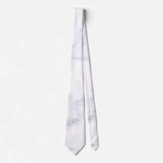 Modern White Marble Neck Tie