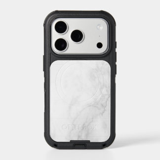 Modern White Marble iPhone 17 Pro Case