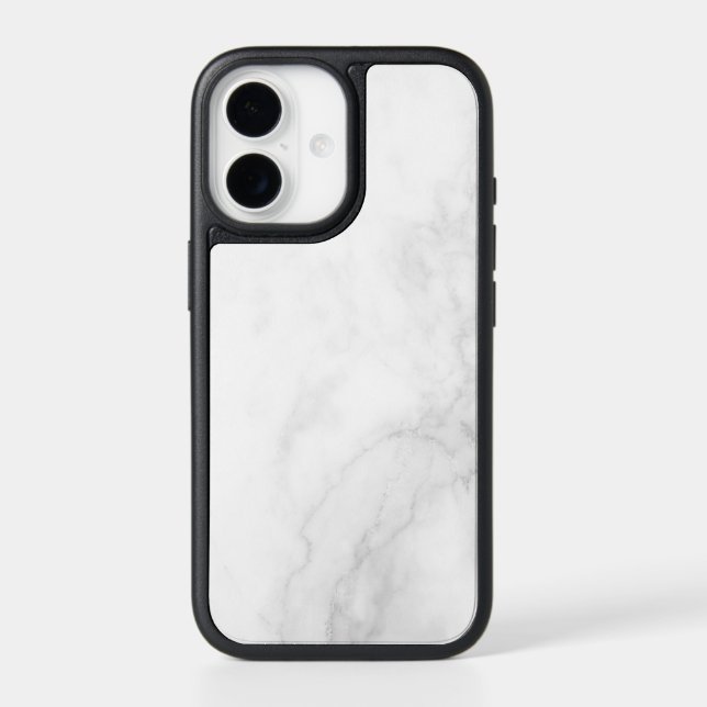 Modern White Marble Otterbox iPhone Case (Back)