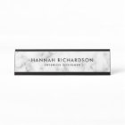 Modern White Marble | Personalized
