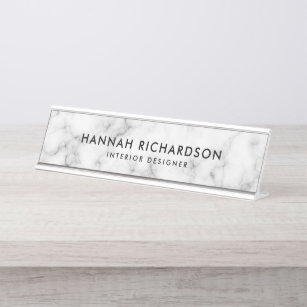 Marble Design Desk Name Plates Zazzle