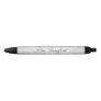 Modern White Marble Personalized Pen
