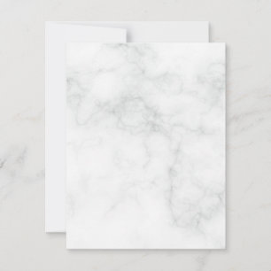 Modern White Marble Save The Date