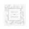 Modern White Marble Silver Glitter Wedding Paper