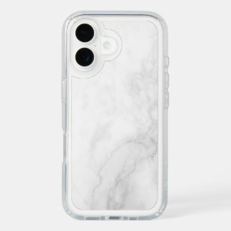 Modern White Marble iPhone 16 Case